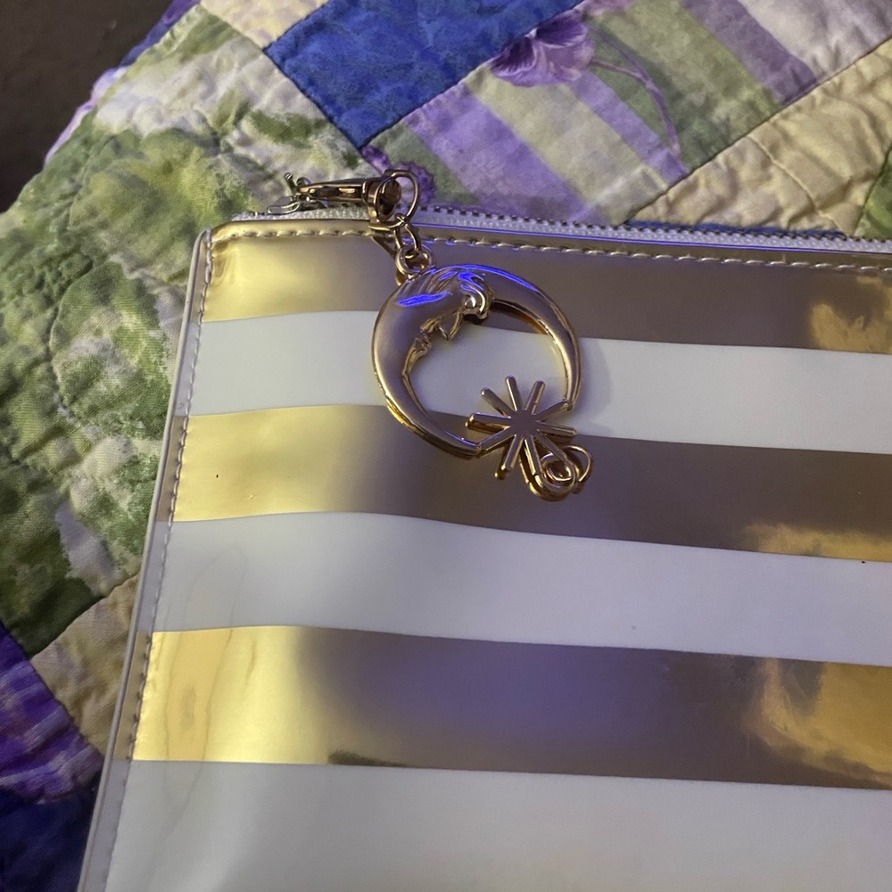 Kate Spade Gold and White Clutch - Picture 4 of 12